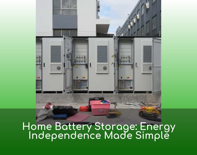 Home Battery Storage: Energy Independence Made Simple
